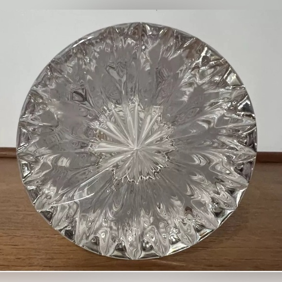 Vintage Crystal Vase 10” German Oneida Southern Garden Hand Cut Frosted Roses - Picture 4 of 13